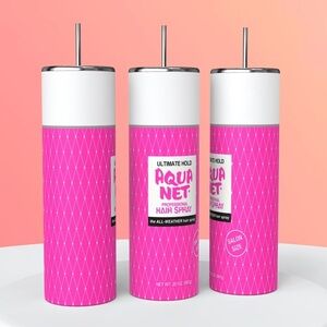 Aqua Net 80’s Custom 20 Ounce Skinny Straight Tumbler